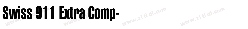 Swiss 911 Extra Comp字体转换 Swiss 911 Extra Comp字体转换